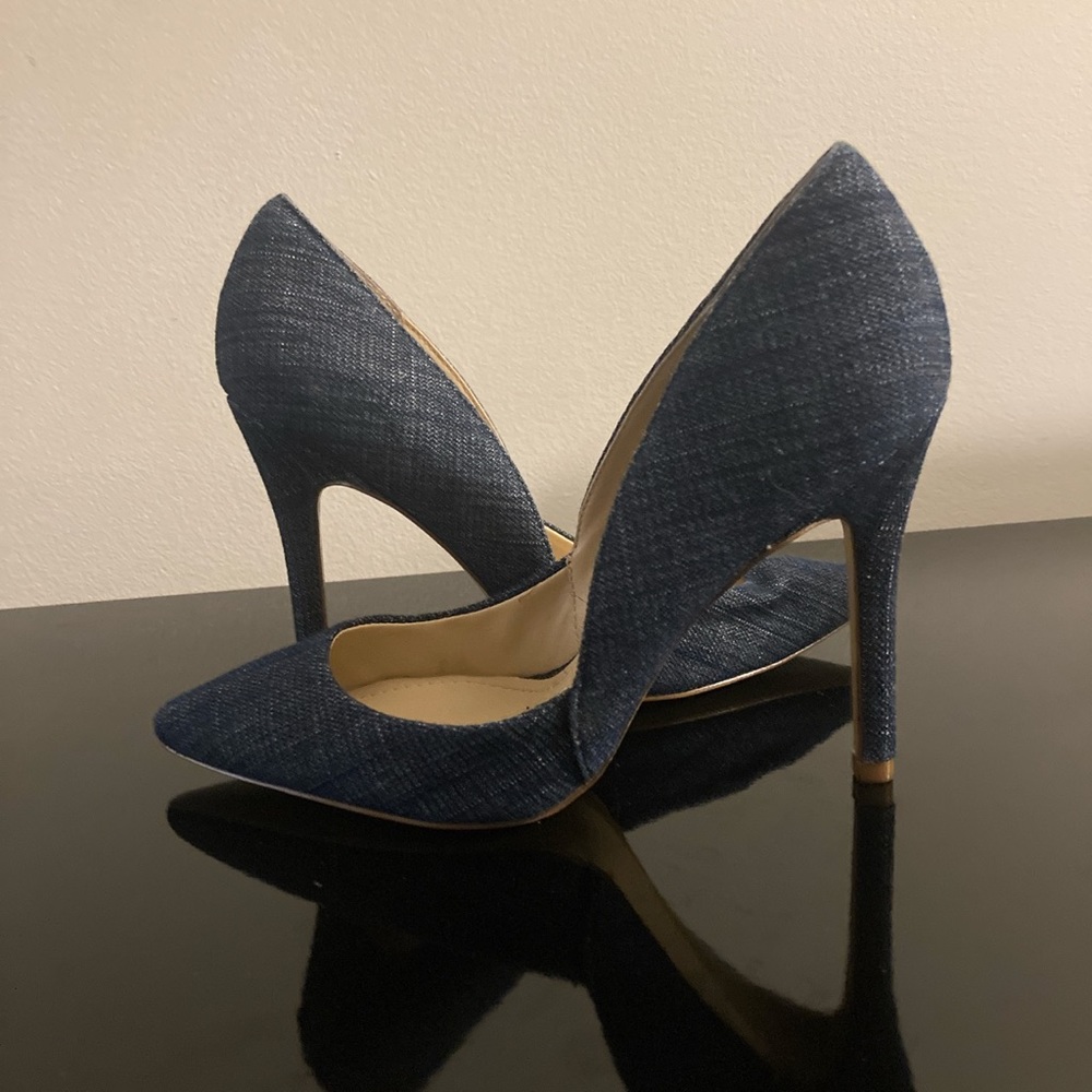 Denim Pump heels